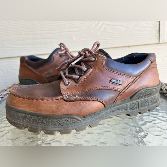 Men’s ECCO TRACK 25 Low *Gore-Tex* Leather Casual Shoes sz 42 US 8